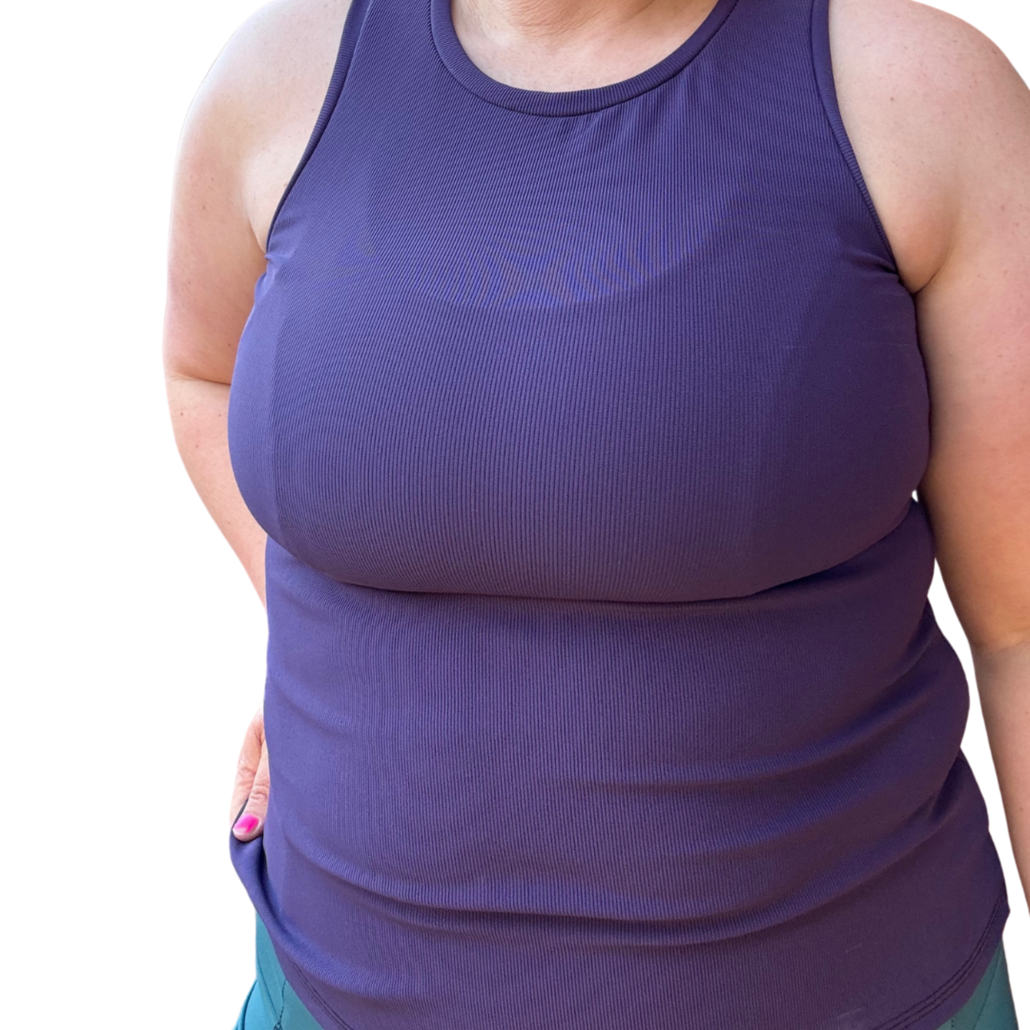 womens fitted activewear tank top