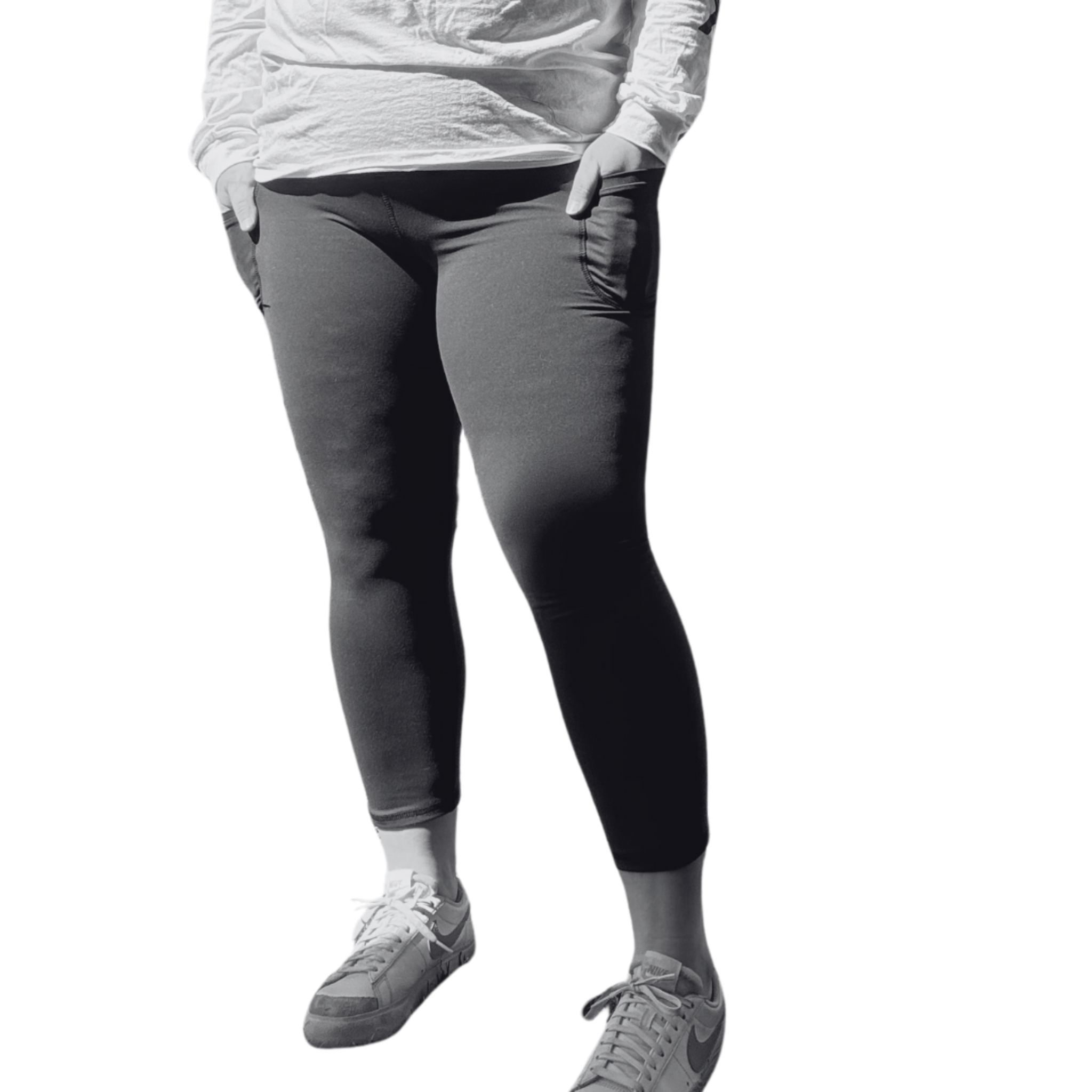 black leggings high rise plus size options short or long inseams