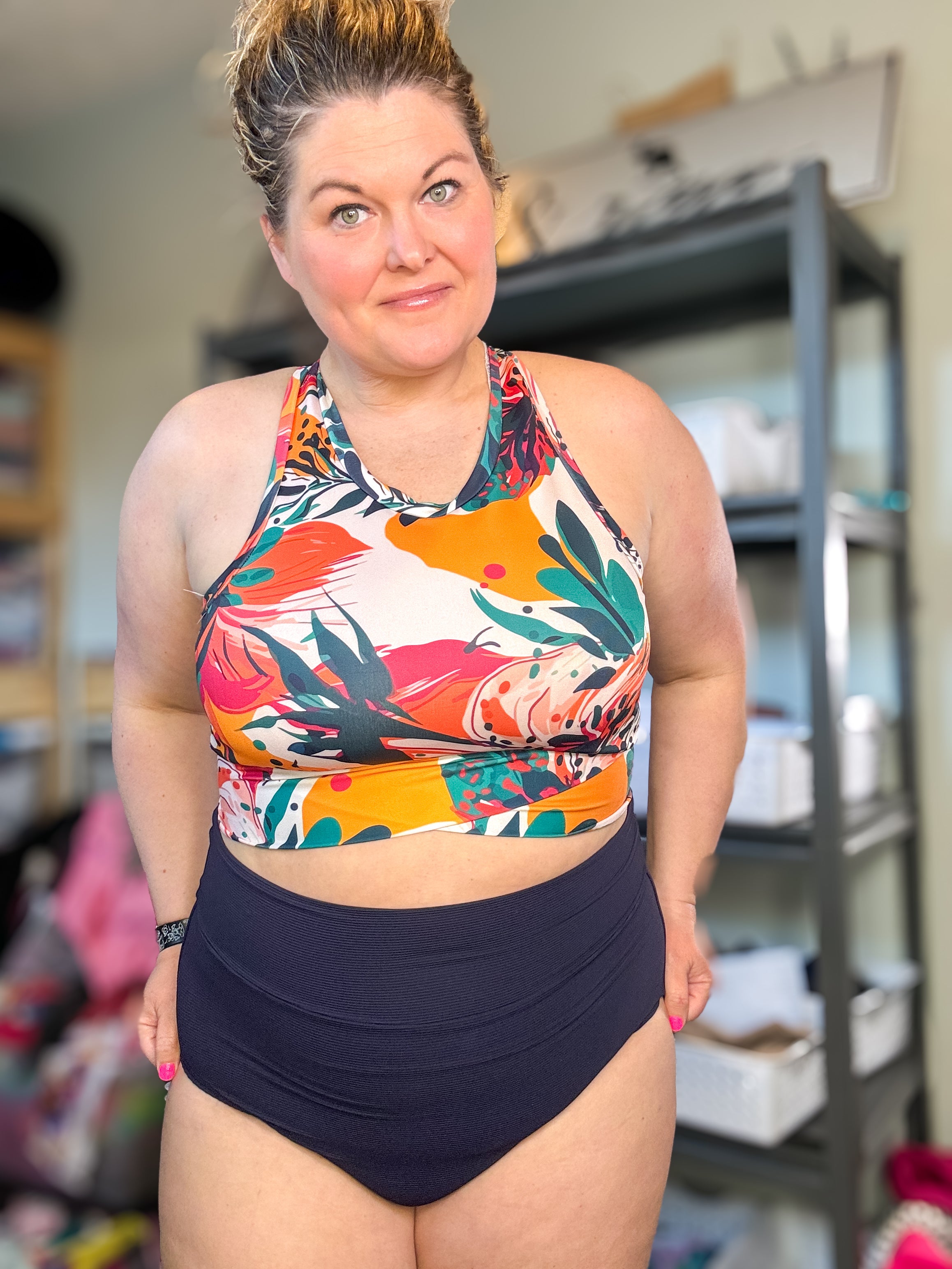 Ladies' Swim Trail Crop {colour options available}