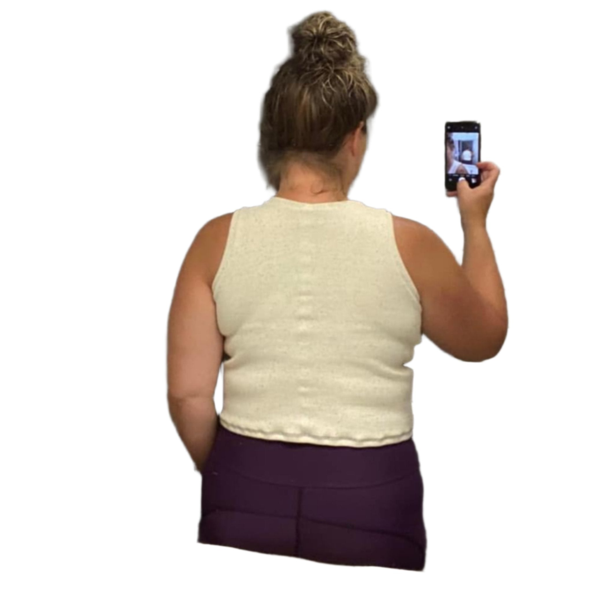 tank top back view high neck