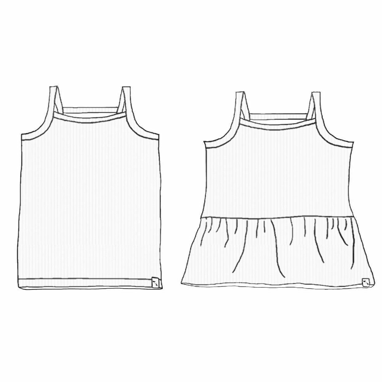 Lil Kinley Tank/Peplum-{sale}