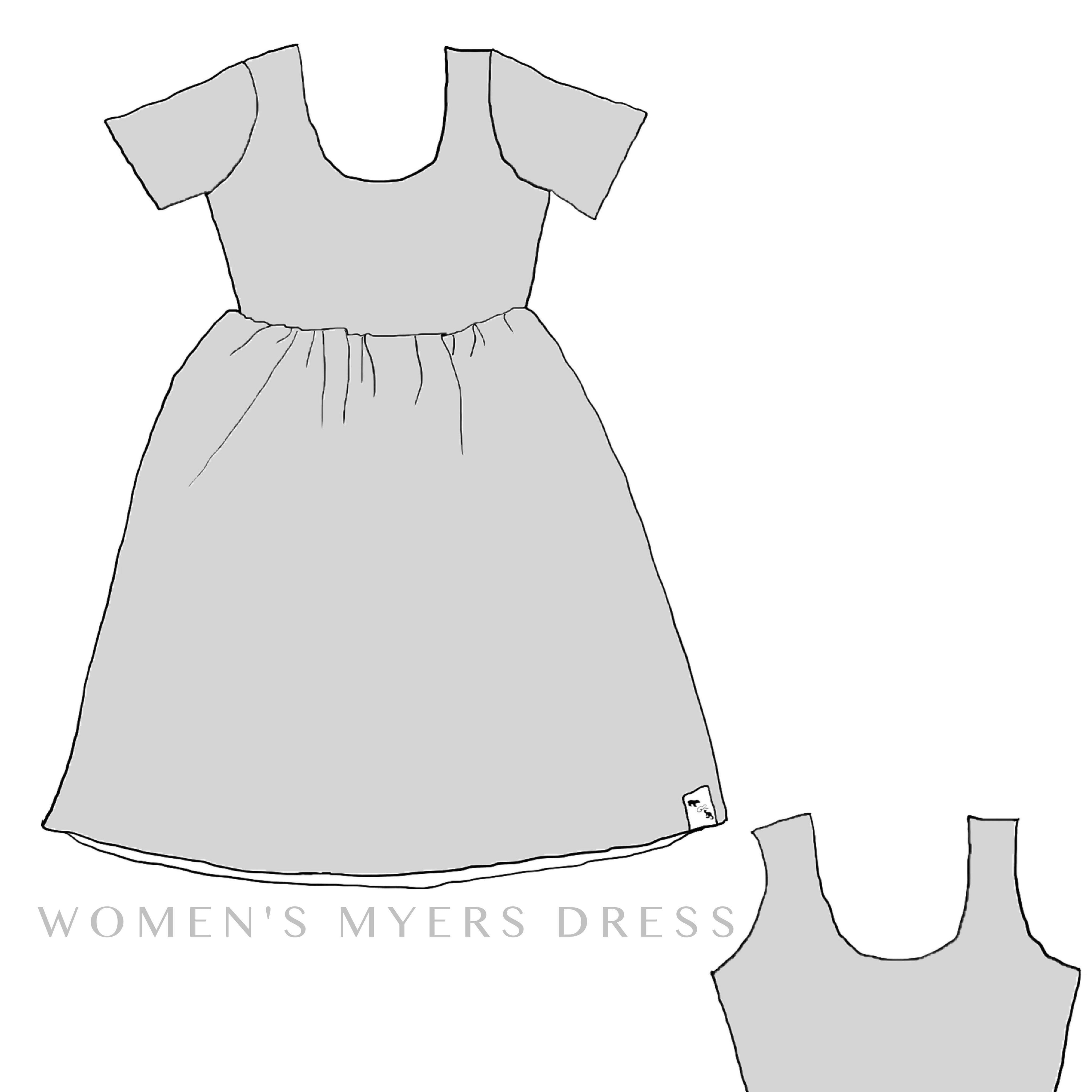 Myers Dress / Peplum - colour options available