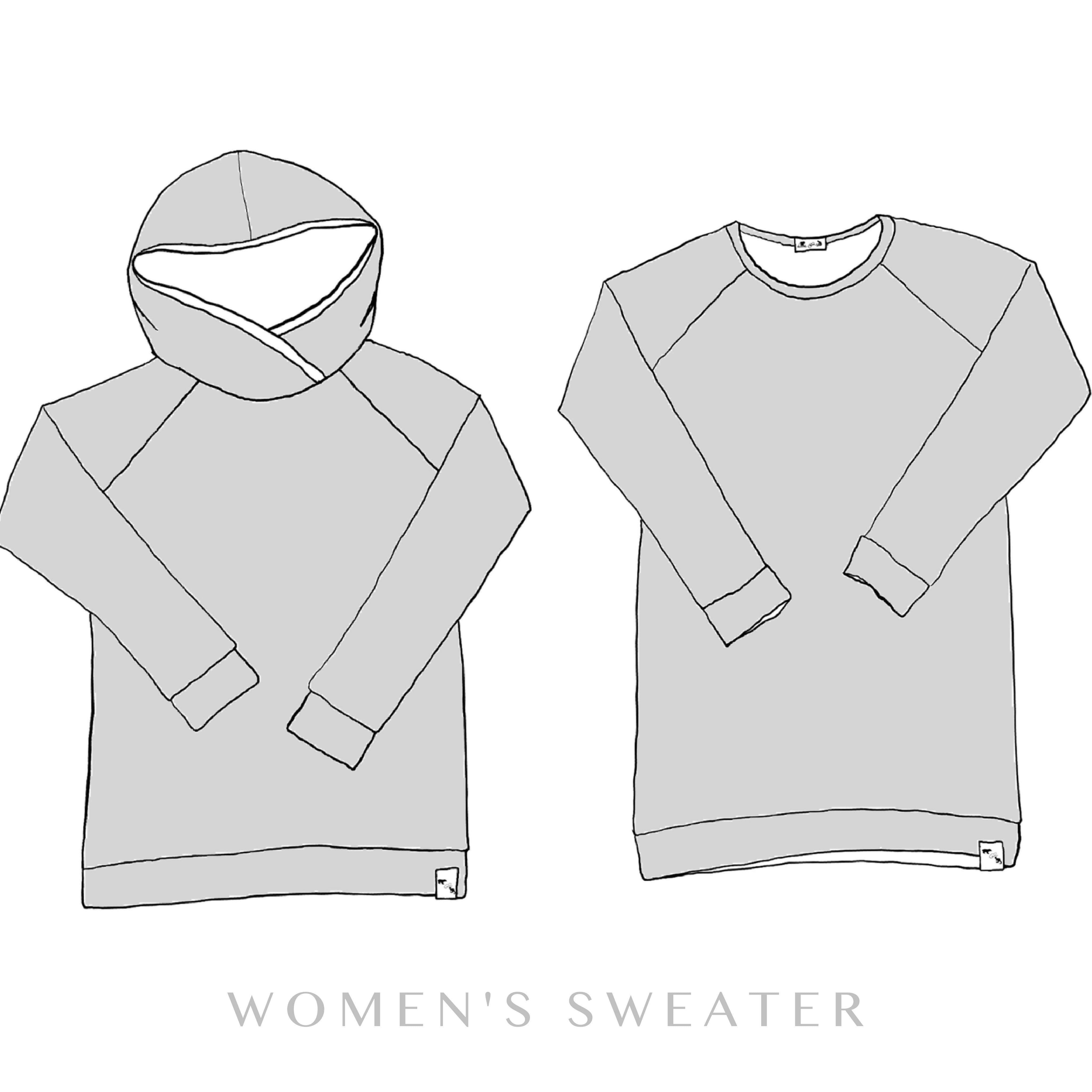 PRE ORDER Original Crew Sweater {hood options} - print options available